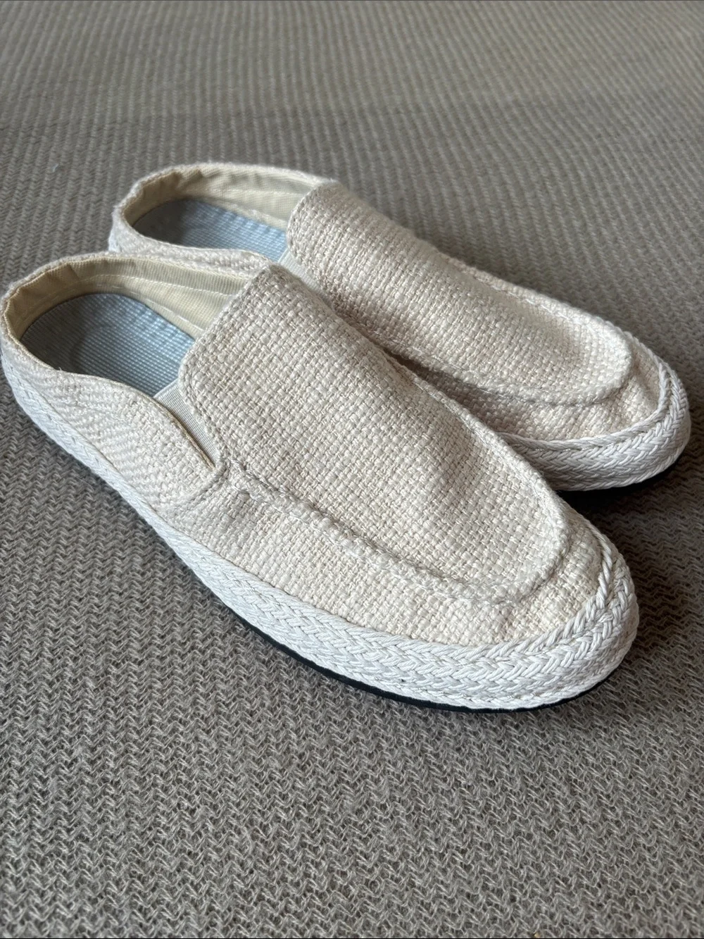 Men's Slip-On Casual Loafers in Cream